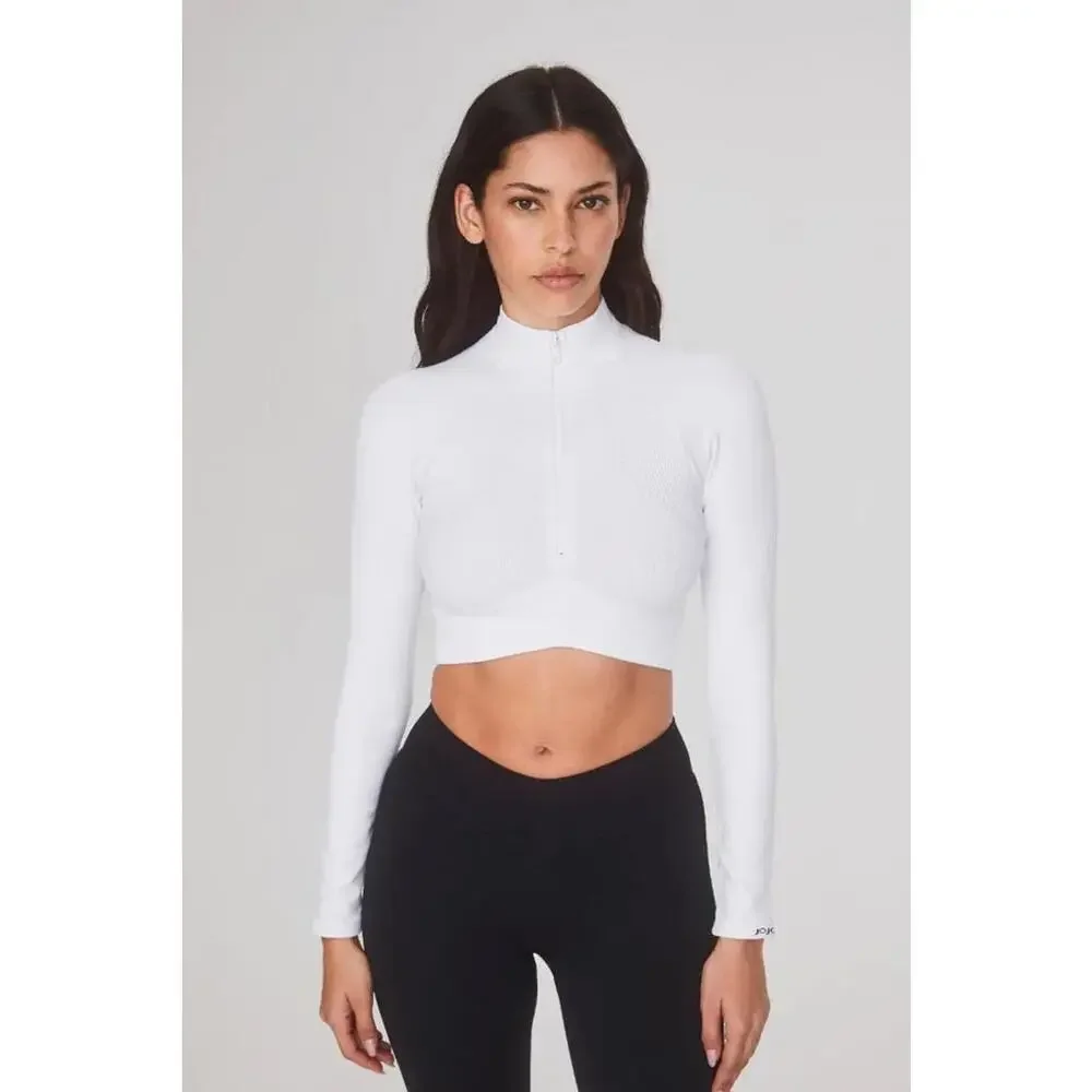 NWT! Joja Exhale Long Sleeve Quarter Zip Luna Size L/XL - Picture 1 of 5